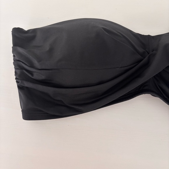 KONA SOL Twist Ruched Bandeau Bikini Top Sz L NWT - Picture 3 of 10